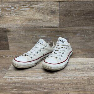 Converse Chuck Taylor White Canvas Unisex Sneakers Women's Size 8